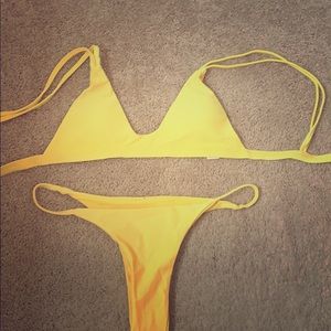 Yellow bikini